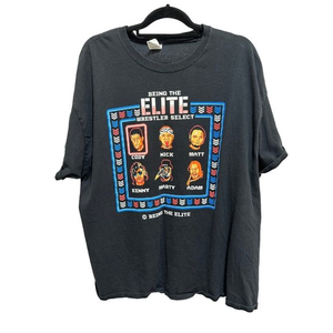 PRO‎ WRESTLING AEW T SHIRT Mens 2XL BEING THE ELITE OMEGA BUCKS